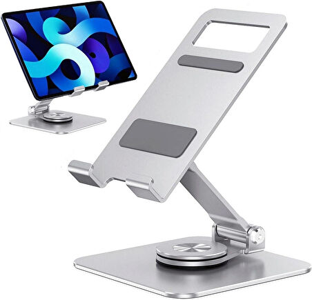 360' Dönebilen Alüminyum Ayarlanabilir Döner Stand Katlanabilir iPad/Pro/Air iPhone Tab Telefonlar