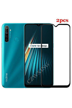 Oppo Realme 5i ve 6i Uyumlu Ekran Koruyucu Cam Mat Seramic 9d Full Kap