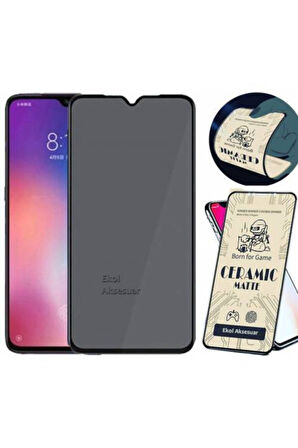 Oppo Realme 5i ve 6i Uyumlu Ekran Koruyucu Cam Mat Seramic 9d Full Kap