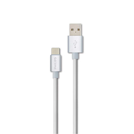 Global 3A 60W UsbA to Type-C 1.2M Hızlı Şarj ve Data Kablosu Beyaz + Global Type-C to UsbA 3.0 Dönüştürücü Adaptör WNE1064