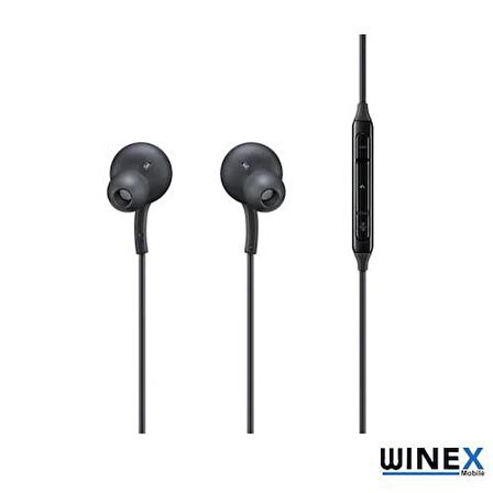 Global AKG Type-C Mikrofonlu Kablolu Kulaklık Siyah