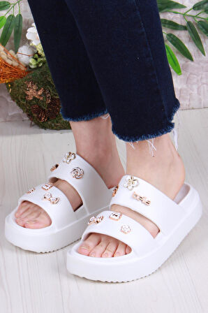 Fort E460 Günlük Plaj Deniz Havuz Terliği Hafif Rahat Esnek Kadın Terlik