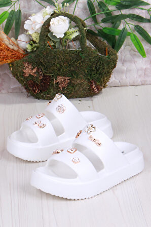 Fort E460 Günlük Plaj Deniz Havuz Terliği Hafif Rahat Esnek Kadın Terlik