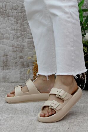 Mehmet Mete EZ0095 Plaj Deniz Havuz Terliği Hafif Rahat Esnek Kadın Terlik