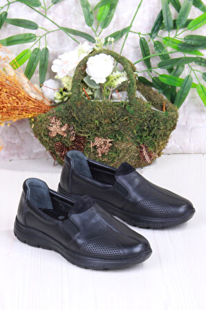 Mehmet Mete 32028 Anatomik Hafif Rahat Hakiki Deri Kadın Ayakkabı