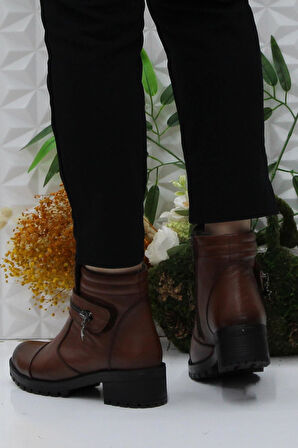 Mehmet Mete 42836 Taba Orijinal Hakiki Deri İçi Kürklü Kaymaz Taban Kadın Bot