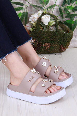 Fort E460 Günlük Plaj Deniz Havuz Terliği Hafif Rahat Esnek Kadın Terlik