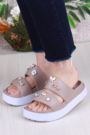 Fort E460 Günlük Plaj Deniz Havuz Terliği Hafif Rahat Esnek Kadın Terlik