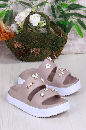 Fort E460 Günlük Plaj Deniz Havuz Terliği Hafif Rahat Esnek Kadın Terlik