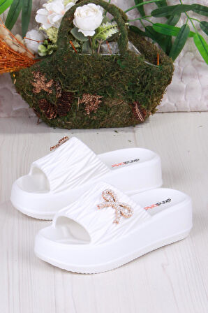 Fort E462 Günlük Plaj Deniz Havuz Terliği Hafif Rahat Esnek Kadın Terlik