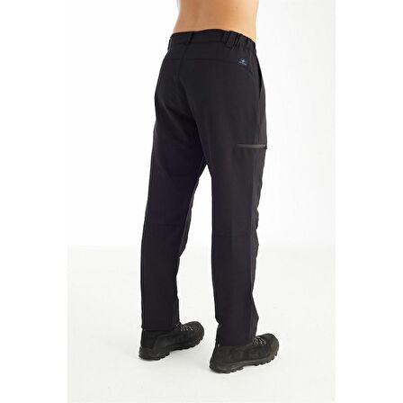 Crozwise Outdoor - Erkek Siyah Likralı Yazlık Spor Pantolon - 2178-06