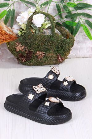 Fort 800-17 Günlük Plaj Deniz Havuz Terliği Hafif Rahat Esnek Kadın Terlik