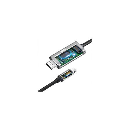CH-01 Type-C To 4K 60Hz Ultra Full Hd HDMI Usb-C Tak Çalıştır Görüntü Aktarım Kablosu