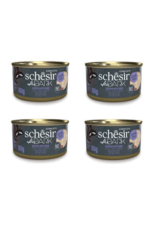 Schesir After Dark Pate Tavuklu ve Ördekli Konserve 80 Gr. X 4 Adet