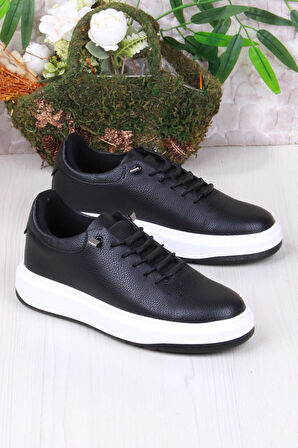 Fort 07404 Cnt Cilt Suni Deri Latikli Bağçıklı Kalın Taban Erkek Ayakkabı