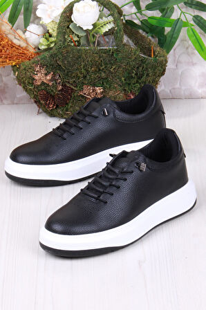 Fort 07404 Cnt Cilt Suni Deri Latikli Bağçıklı Kalın Taban Erkek Ayakkabı