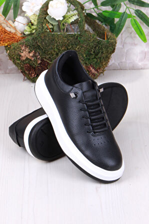 Fort 07404 Cnt Cilt Suni Deri Latikli Bağçıklı Kalın Taban Erkek Ayakkabı