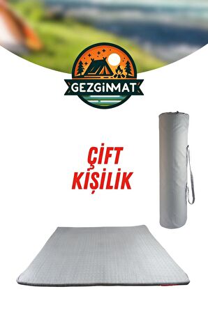 XPERMATE GezginMat Kamp Yatağı Çift kişilik Taşıma Çantalı Kamp Minderi Çadır Matı Su itici Kumaş 120x180x6cm