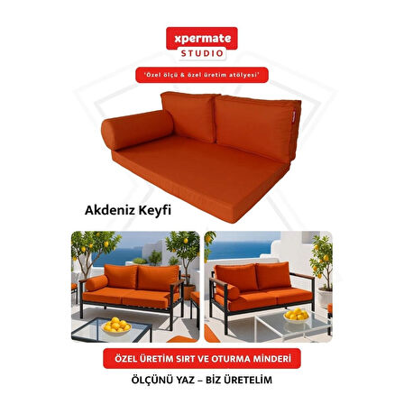Özel Ölçü Palet Minderi Bahçe İç Ve Dış Mekan Minder Koltuk Minder 40x150 45x155 50x160