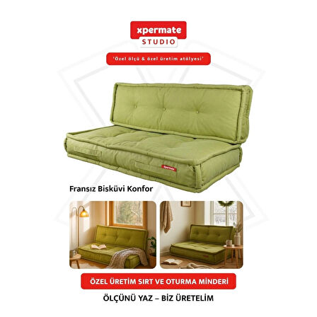 Özel Ölçü Palet Minderi Bahçe İç Ve Dış Mekan Minder Koltuk Minder 40x150 45x155 50x160