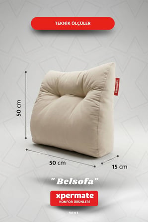Belsofa Bel ve Sırt Destek Yastığı Kanepe, Berjer, TV ve Oyuncu Koltuğu İçin Sırt Yastığı