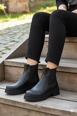 Fort 813700 Ventes Sıcak Astar İki Tarafı Lastikli Kaymaz Taban Kadın Bot