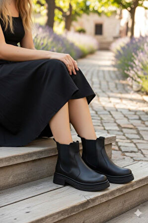 Fort 813700 Ventes Sıcak Astar İki Tarafı Lastikli Kaymaz Taban Kadın Bot