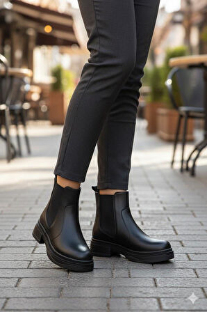 Fort 813700 Ventes Sıcak Astar İki Tarafı Lastikli Kaymaz Taban Kadın Bot