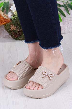 Fort E462 Günlük Plaj Deniz Havuz Terliği Hafif Rahat Esnek Kadın Terlik