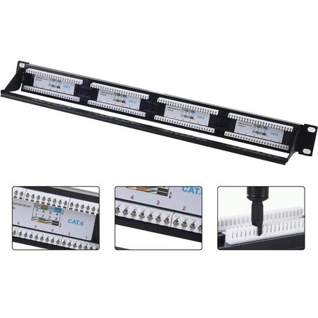 Herz CAT6 Patch Panel Full 24 Port UTP
