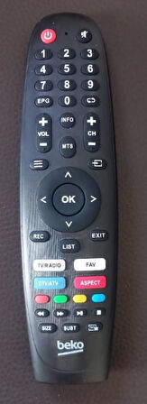 Ayt Beko B43 D 500 B Dijitsu Tv Radio Fav Dtv Atv Aspect Tuşlu Lcd Led Tv Kumanda Uzaktan Kumanda