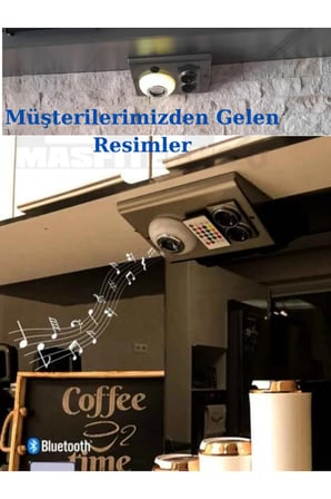 Masfitech Tezgah Altı Bluetooth Müzik Çalar Prizmatik Venüs Gümüş
