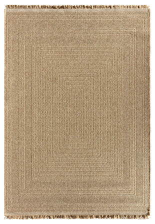 Seyran İndia Koleksiyonu Jüt Dokuma Natural Halı 668 Bej