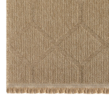 Seyran İndia Koleksiyonu Jüt Dokuma Natural Halı 669 Bej