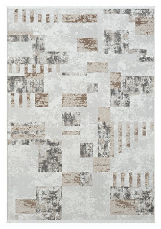 Seyran Mısra Koleksiyonu Modern Desenli Halı 5001 Kahve