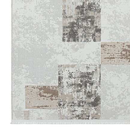Seyran Mısra Koleksiyonu Modern Desenli Halı 5001 Kahve