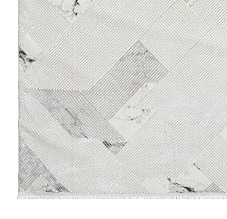 Seyran Mısra Koleksiyonu Modern Desenli Halı 5002 Gri