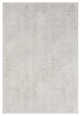 Seyran Mısra Koleksiyonu Modern Desenli Halı 5004 Gri