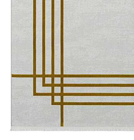 Seyran Mısra Koleksiyonu Modern Desenli Halı 5003 Gold