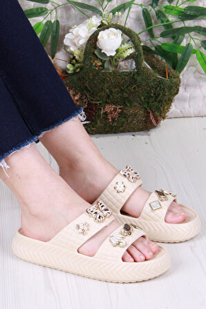 Fort 800-17 Günlük Plaj Deniz Havuz Terliği Hafif Rahat Esnek Kadın Terlik