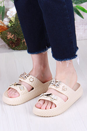 Fort 800-17 Günlük Plaj Deniz Havuz Terliği Hafif Rahat Esnek Kadın Terlik