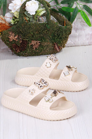 Fort 800-17 Günlük Plaj Deniz Havuz Terliği Hafif Rahat Esnek Kadın Terlik