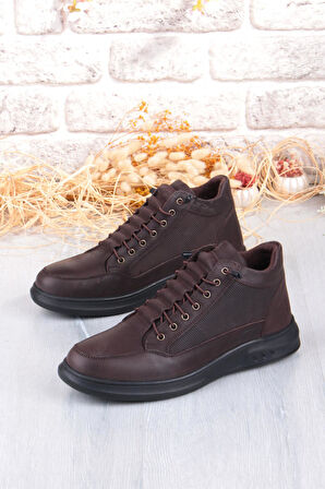 Mehmet Mete 9014 Grezör Rahat Kauçuk Taban Orijinal Hakiki Deri Lastik Bağçıklı Erkek Bot