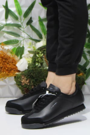 Fort Cheta Peru Siyah Rahat Kadın Erkek Sneakers Spor Ayakkabı