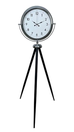 Krom Standart Tripod Ayaklı Saat iegxx