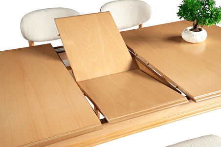 Elegant Natural MDF Mutfak Yemek Masası 90x140
