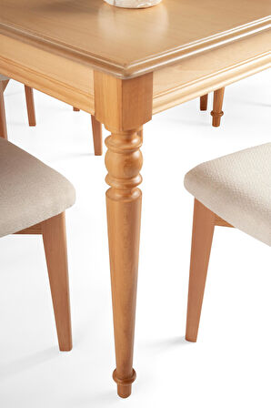 Elegant Natural MDF Mutfak Yemek Masası 90x140