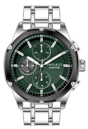 Ferrucci Spor Şık Çelik Fonksiyonlu Erkek Kol Saat+ Bileklik Hediyeli