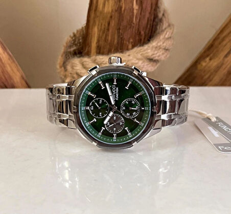 Ferrucci Spor Şık Çelik Fonksiyonlu Erkek Kol Saat+ Bileklik Hediyeli