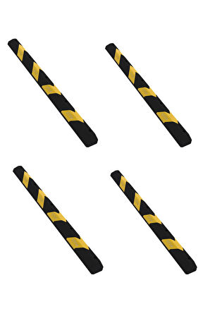 190 Cm Yüksek Performans Araç Stoperi Siyah-Sarı x 4 Adet